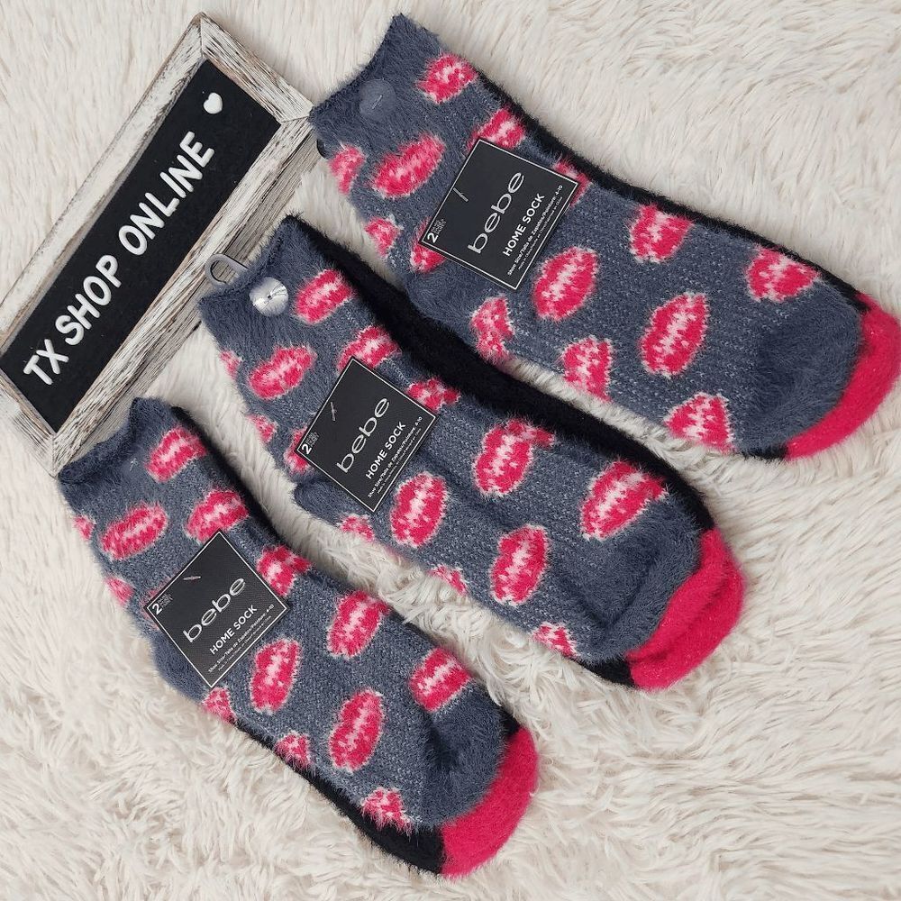 bebe 2 pack  home sock NWT